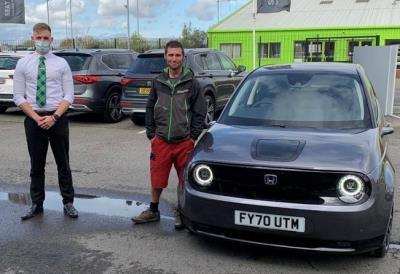 Guy Martin Goes Electric With D.M. Keith Honda In Grimsby