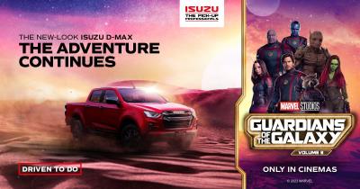 Isuzu UK celebrates the release of Marvel Studios' 'Guardians of the Galaxy Vol. 3', the new action-adventure film
