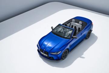 The new 2022 BMW M4 Competition Convertible with xDrive