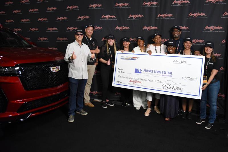 First Retail Production Escalade-V Raises $500,000 at Barrett-Jackson to Benefit Pensole Lewis College of Business & Design (PLC)