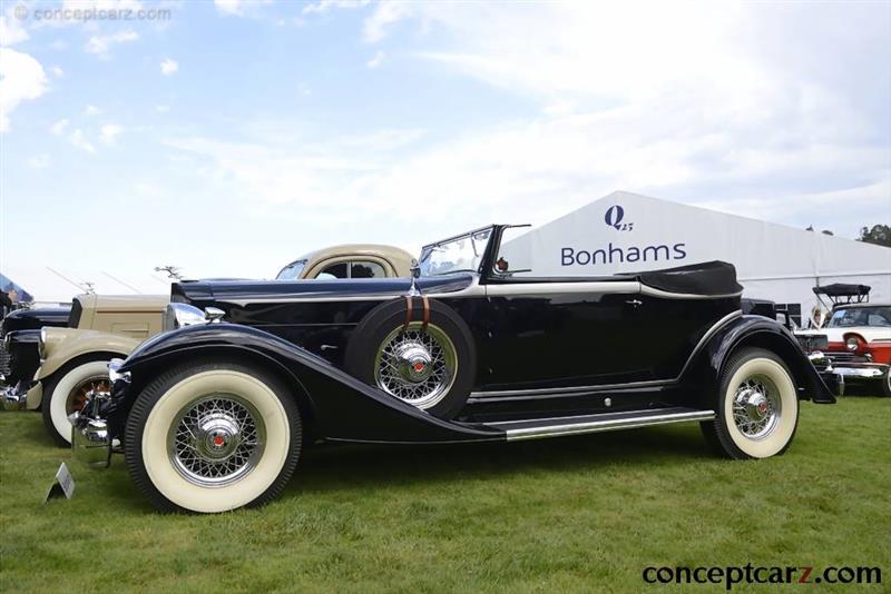 1933 Packard 1004 Super Eight vehicle information