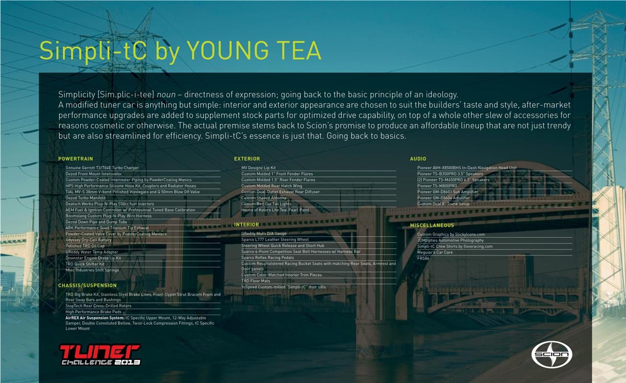 2013 Scion Young Tea Simpli-tC