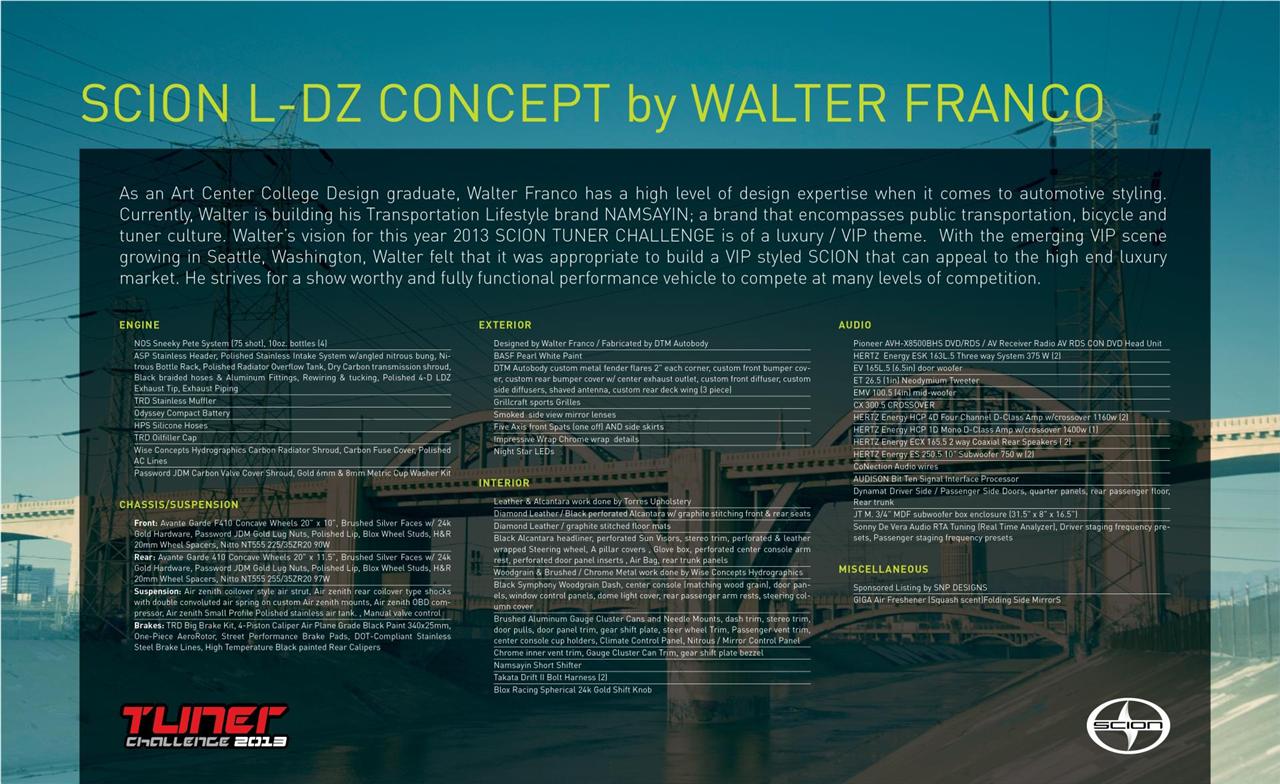 2013 Scion Walter Franco L-DZ Concept