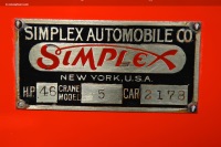 1916 Simplex Model 5.  Chassis number 2178