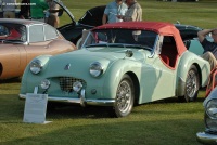 1954 Triumph TR2.  Chassis number TS 778