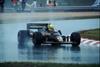 The return of an icon: Lotus and Bruno Senna celebrate Ayrton Senna's first F1 victory at Estoril