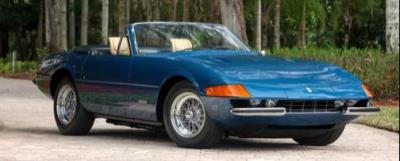 Faultless 1973 Ferrari 365 GTB/4 Daytona Spider Leads Way for Latest Highlight Consignments to the Broad Arrow Amelia Island Auction this March 1-2