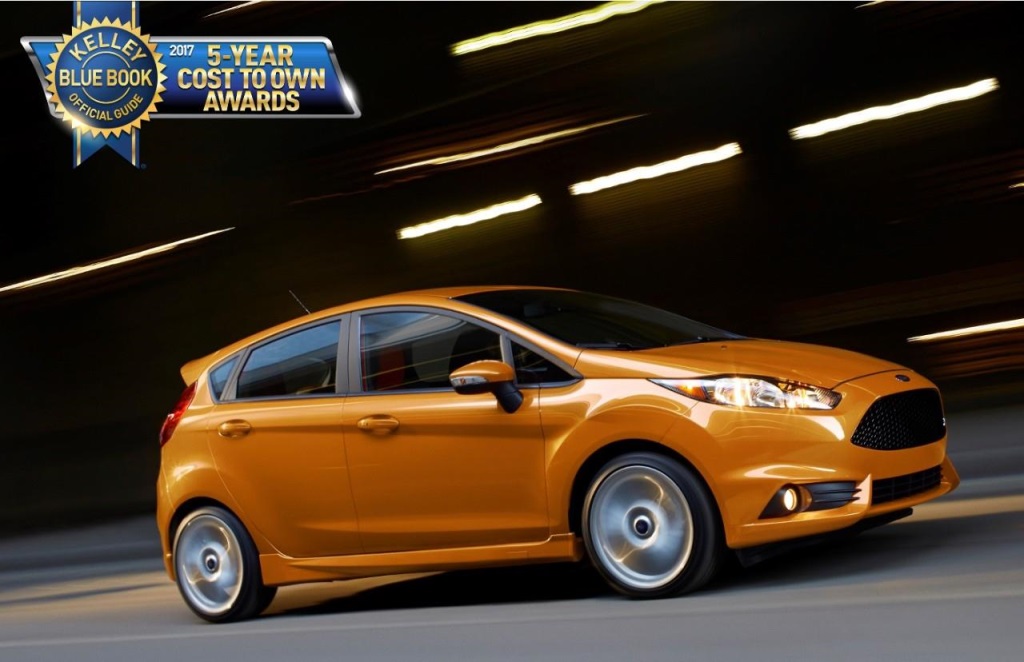 2017 Ford Fiesta ST Wins Kelley Blue Book Award For Lowest Projected Five-Year Ownership Costs
