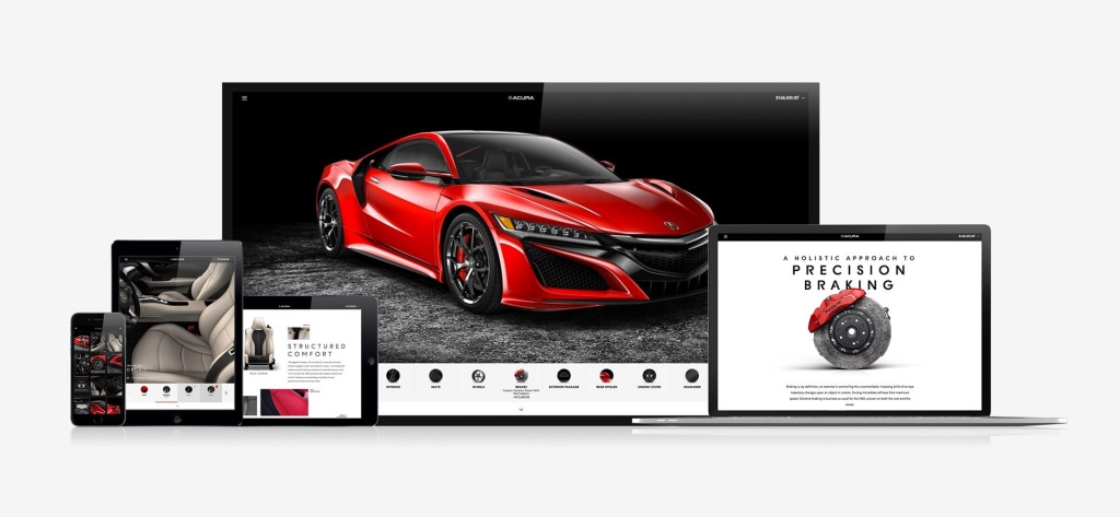 ACURA NSX ORDERS BEGIN WITH LAUNCH OF ONLINE VEHICLE CONFIGURATOR