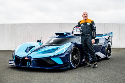 Racing legend Andy Wallace and Bugatti Bolide: when destinies cross paths