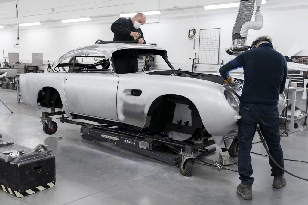 Aston Martin DB5 Production Resumes After 55 Years As Build Work Begins On DB5 Goldfinger Continuation Cars