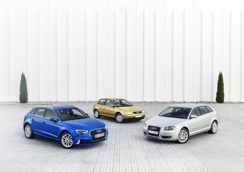 AUDI CELEBRATES TWO DECADES AND THREE GENERATIONS OF THE AUDI A3