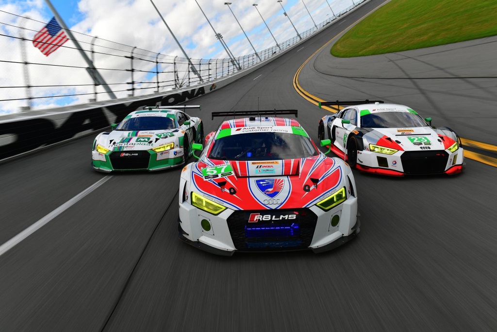 The Audi R8 V10 plus will Pace the 55th Rolex 24 at Daytona