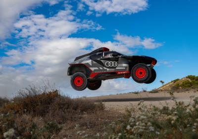 Audi RS Q e-tron being put through its paces under the Spanish sun