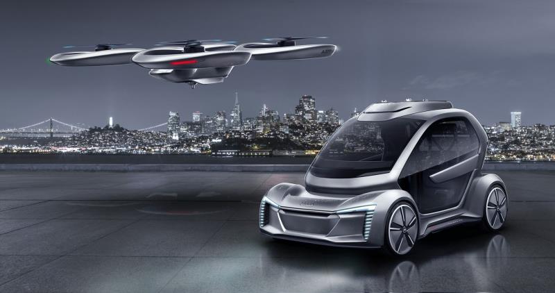 Co-Developed Audi Self-Driving Car And Passenger Drone On The Horizon