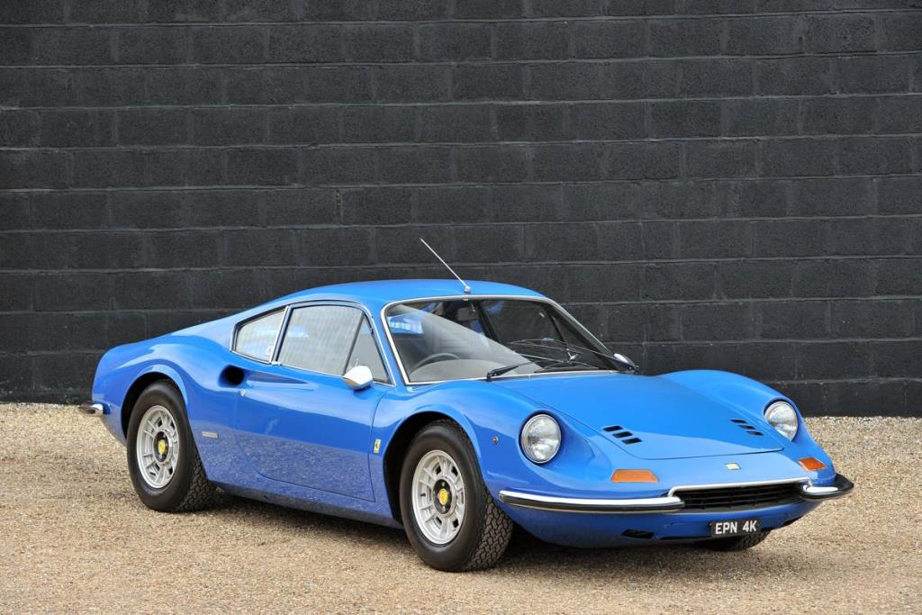 Blue Beauty! Rare Azzuro Ferrari Dino Gallops To Auction At Race Retro