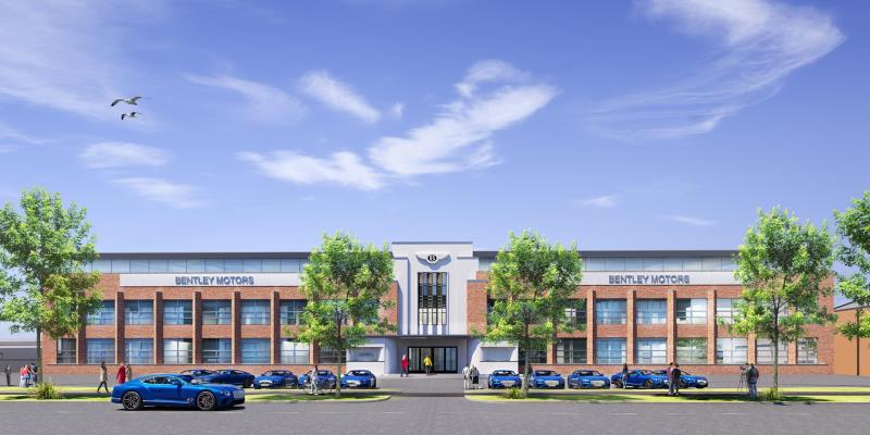Bentley Motors celebrates topping out on new state-of-the-art Design Centre