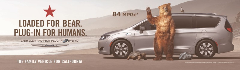 Chrysler Brand Launches California-Specific Multimedia Marketing Campaign For Chrysler Pacifica Plug-In Hybrid Minivan