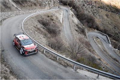 The C3 WRC Claims Its First Stage Win On The Col De Turini