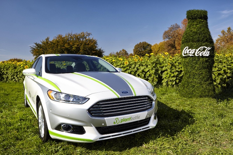 Driving Innovation: The Coca-Cola Company And Ford Unveil Ford Fusion Energi With Plantbottle Technology Interior