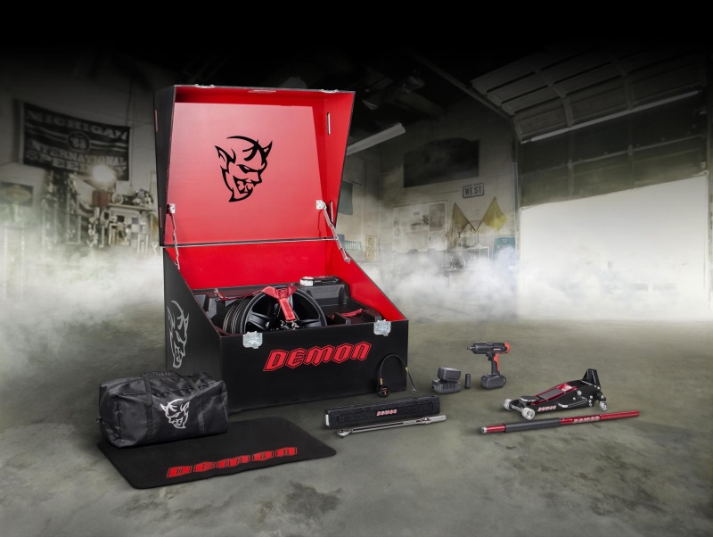 Challenger SRT Demon's Custom Crate Loaded For Speed With Exclusive Track Tool Kit Through Snap-On Business Solutions