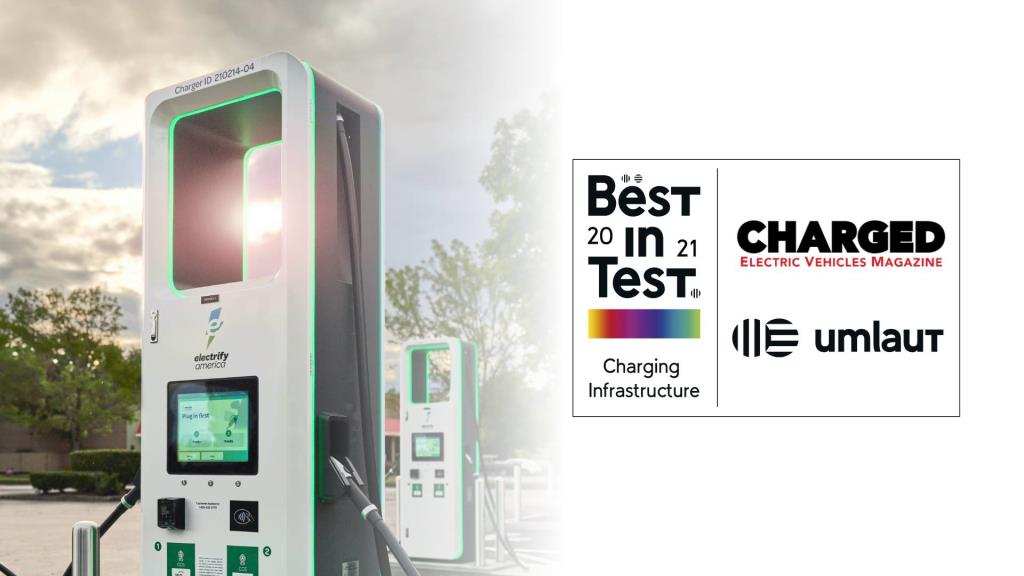 Electrify America Earns 'Best-in-Test' Electric Vehicle Charging Award for Second Year in a Row