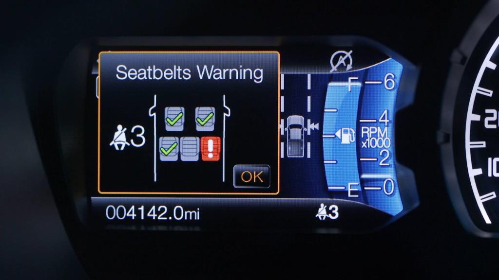 Buckle Up, Buddy -- Ford Ranger's Smart Seat Belt Technology Monitors Rear Seat Buckles