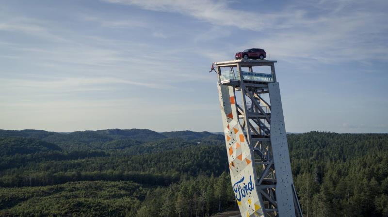 Ford Explorer Tops World's Tallest Free-Standing Climbing Tower in Ultimate High for Adventurers