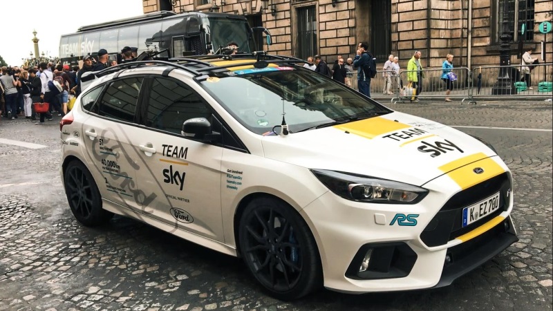 Special Focus Rs Sports Yellow As Ford Celebrates Tour De France Victory With Team Sky And Chris Froome