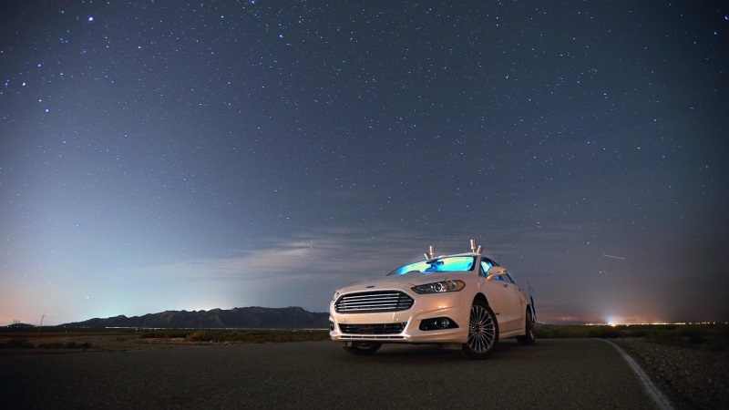NO LIGHTS? NO PROBLEM! FORD FUSION AUTONOMOUS RESEARCH VEHICLES USE LIDAR SENSOR TECHNOLOGY TO SEE IN THE DARK