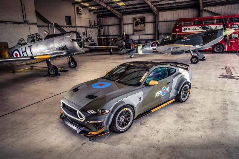 Ford, Vaughn Gittin Jr. Race To Clouds At Goodwood With Eagle Squadron Mustang GT Ahead Of EAA Airventure Fund-Raiser