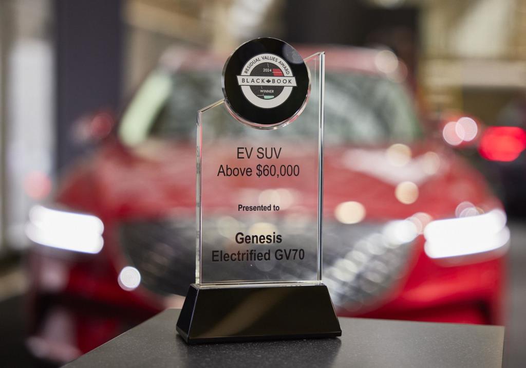 Genesis Electrified GV70 Wins Best Residual Value by Canadian Black Book