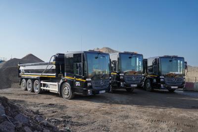 GRS Group proves low-entry trucks are up to tough construction work, with UK's largest Econic tipper fleet