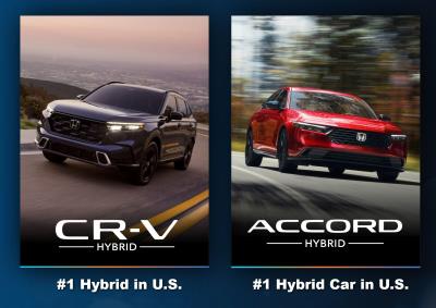 Honda Achieves Record Electrified Sales in 2023 with America's Top-Selling Hybrid-Electric Models