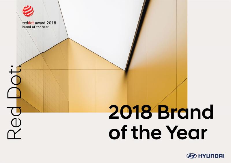 Hyundai Motor Wins 'Red Dot: Brand Of The Year 2018'