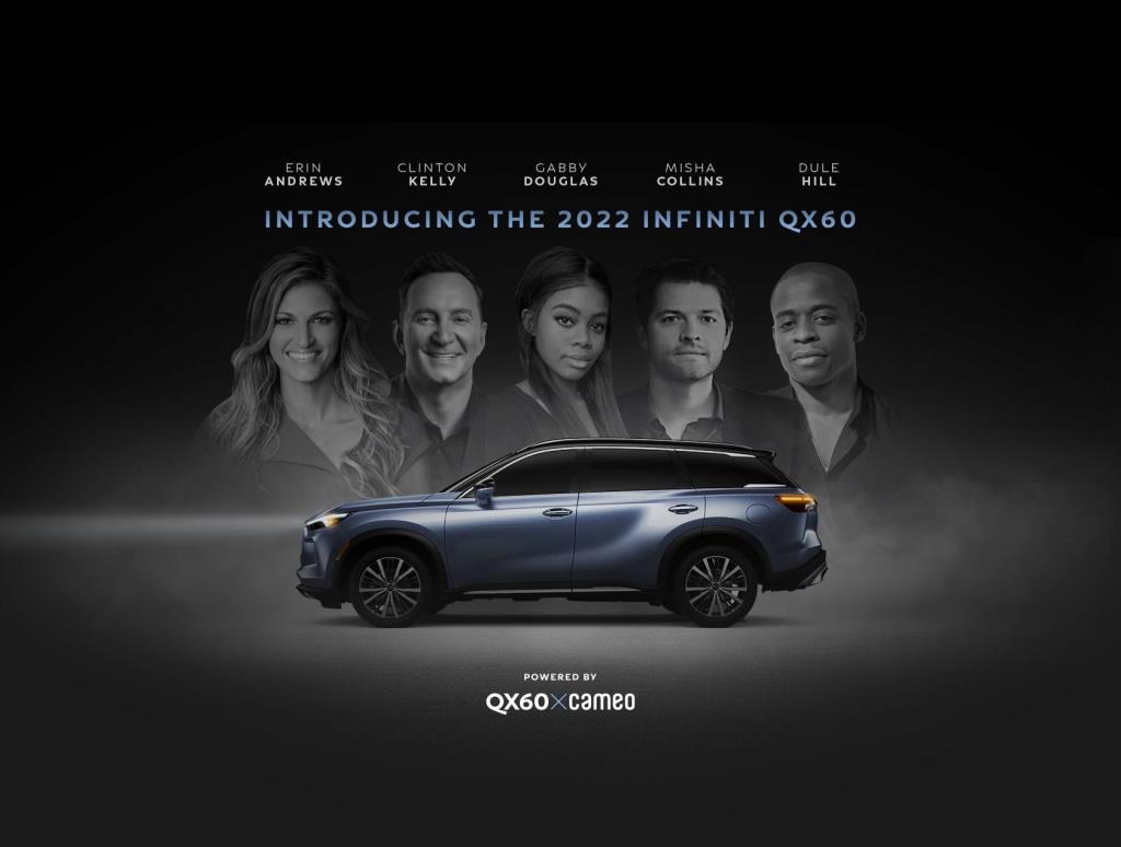 INFINITI teams with Cameo on 2022 QX60 reservation program launch