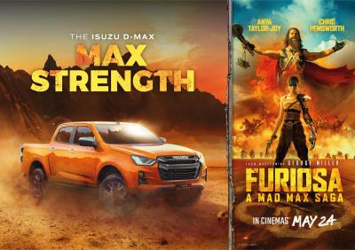 Isuzu D-Max accelerates into Max Strength in celebration of 'Furiosa: A Mad Max Saga'