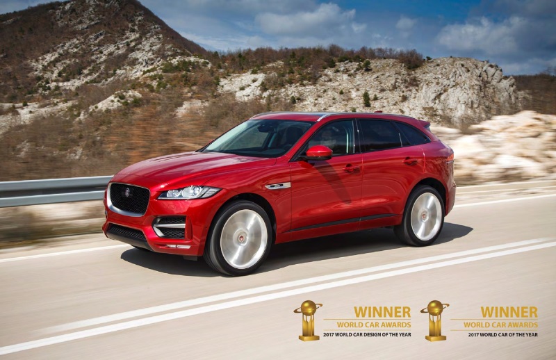 Jaguar F-Pace Receives 2017 World Car Of The Year And World Car Design Of The Year Awards At Ny International Auto Show
