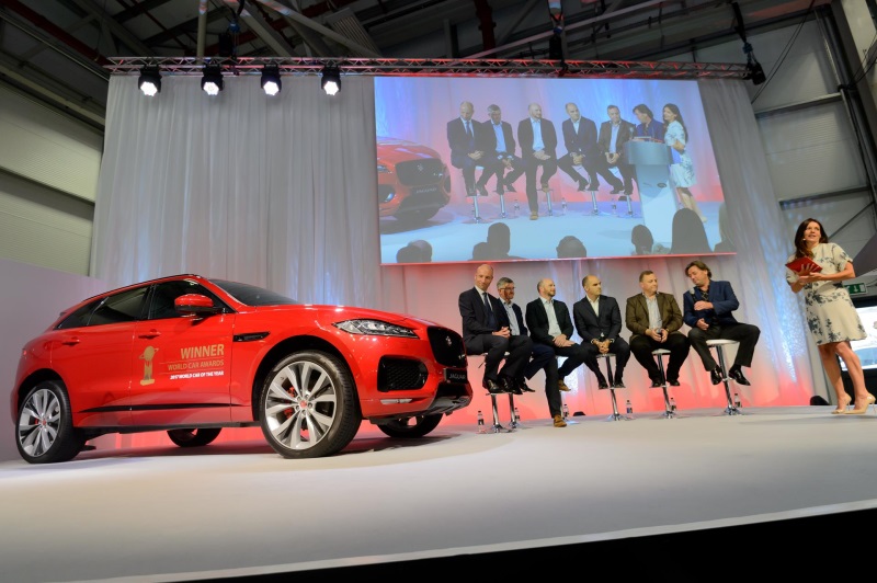 Jaguar Land Rover Solihull Workforce Celebrate Their F-Pace As The Best Car In The World