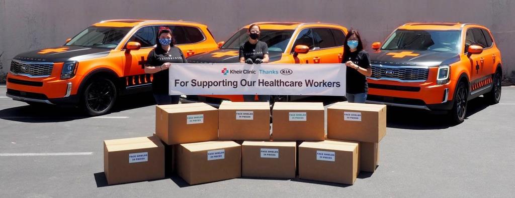 Kia Motors' 'Telluriders' Continue Delivering Face Shields To Hospitals And Medical Facilities Nationwide
