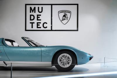 Lamborghini Miura Roadster. The unique 1968 example is on display at the MUDETEC in Sant'Agata Bolognese until 30 November