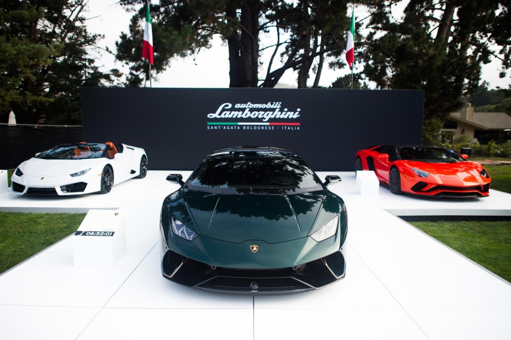 Lamborghini Presents First Worldwide Showcase Of Commemorative Vehicles During Monterey Car Week 2017