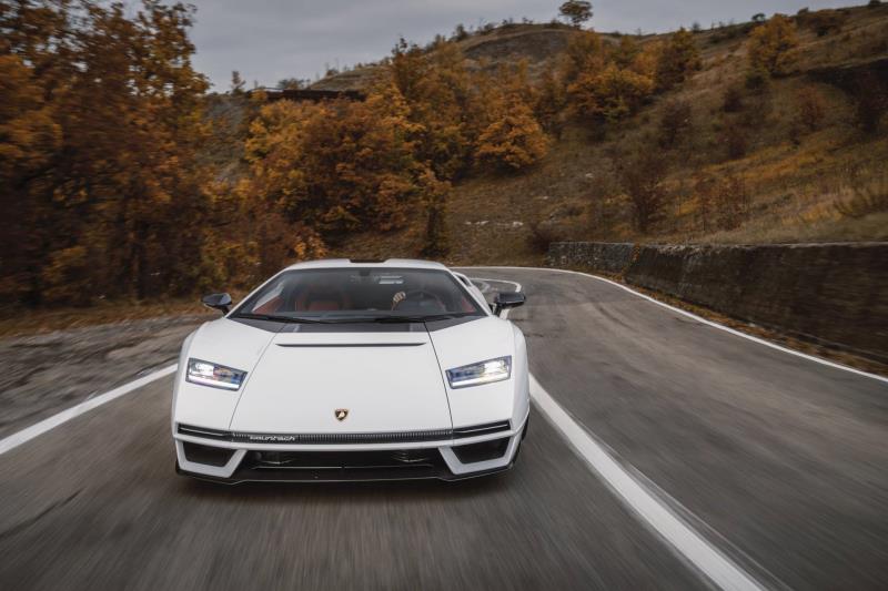 Countach LPI 800-4 on the road for the first time