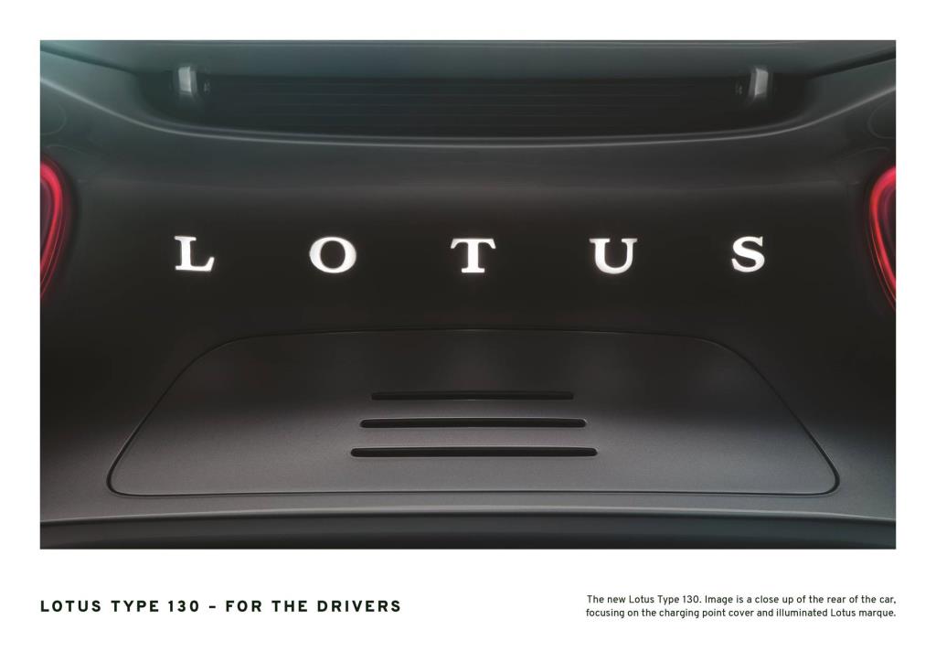 Lotus To Reveal Type 130 All-Electric Hypercar In London On 16 July 2019