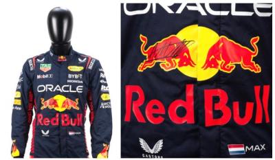 MAX VERSTAPPEN'S OVERALLS FROM THE 2023 DUTCH GRAND PRIX RACE WEEKEND TO BE OFFERED FOR RED BULL'S CHARITY