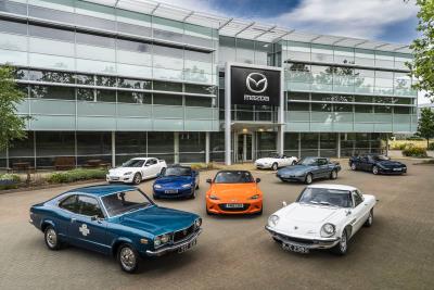 Mazda UK Heritage Fleet switches to sustainable petrol from Coryton fuels