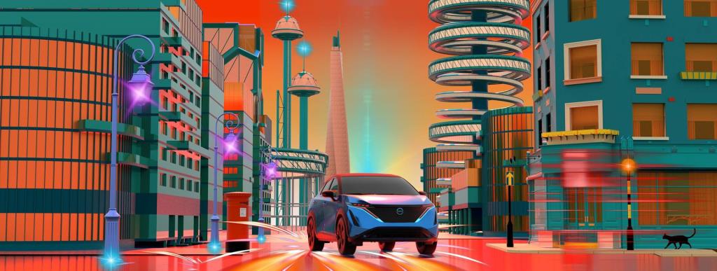 Nissan Introduces ARIYA to the Metaverse through electrified British art