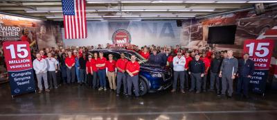 Nissan Smyrna plant achieves 15 millionth vehicle production milestone