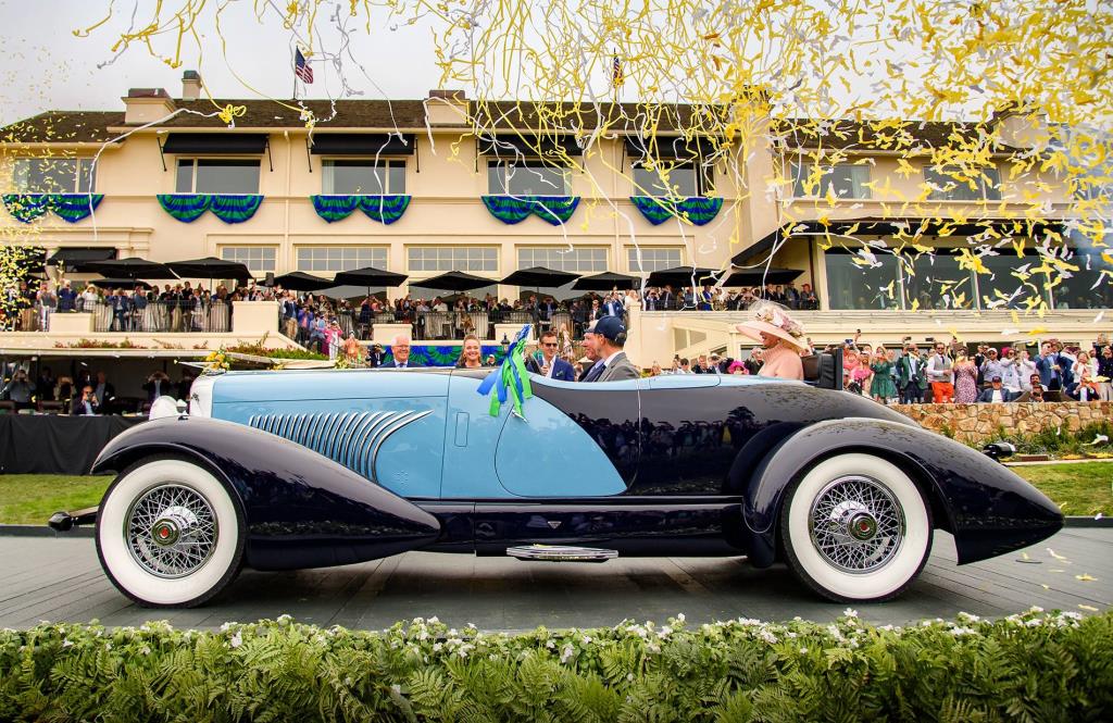 1932 Duesenberg J Figoni Sports Torpedo Named Best of Show at the 71st Pebble Beach Concours d'Elegance