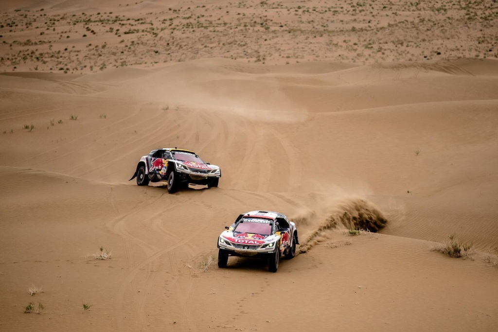 Peugeot DKR Keeps Pushing With Two Days To Go On Silk Way Rally